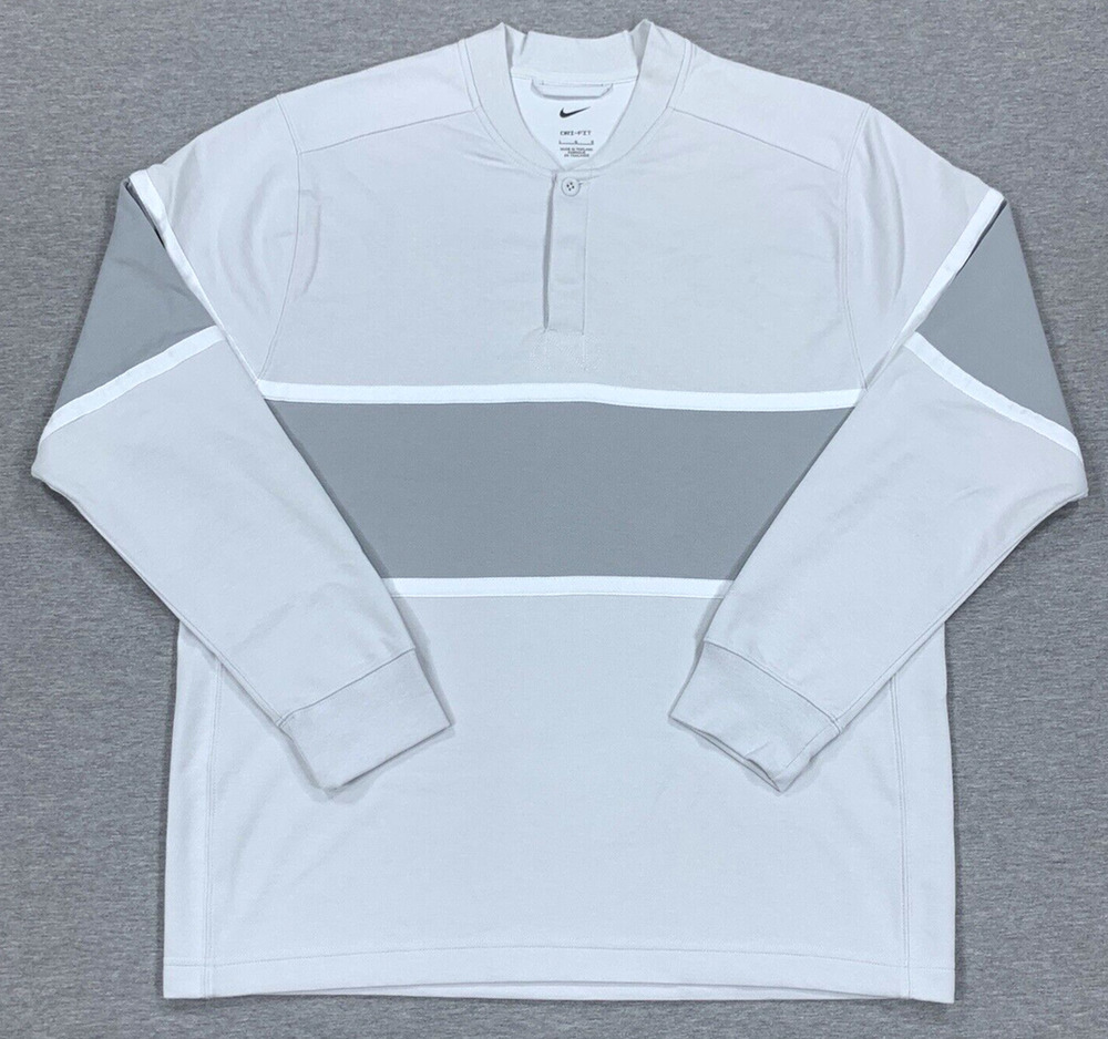 Nike Dri-FIT Golf Pullover Long Sleeve White DH1266-121 Men’s Size Small NWT